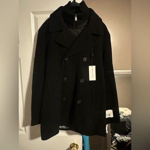 Calvin Klein pea coat size large brand new